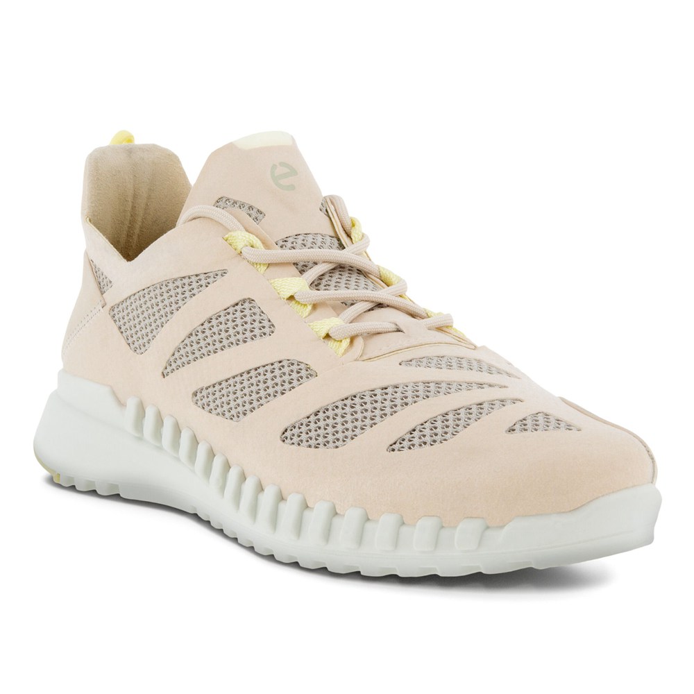 Tenis Mujer - ECCO Zipflex Bajos Tex - Beige - DGH173962